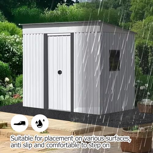 6x4FT Outdoor Storage Shed Floor Mat, Tent Carpet for Camping Furniture | Waterproof Washable with Non Slip Backing, Felt Top & PE Backing, Soft Furniture Cover Carport dust Oil Mat-Tool