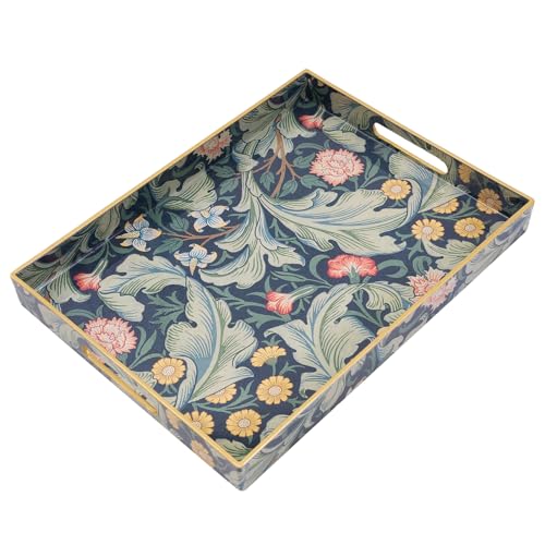 Coffee Table Trays for Living Room Serving Tray wi... (Plastic)