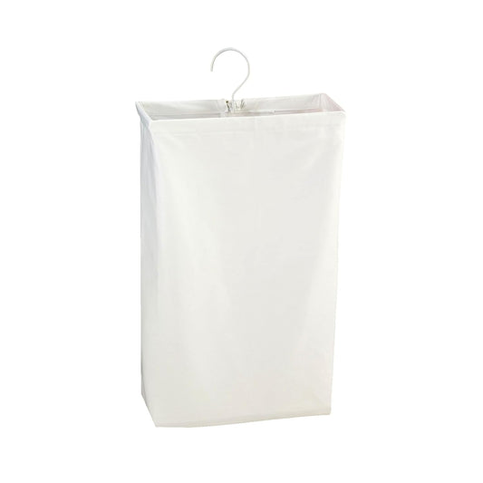 148 Hanging Cotton Canvas Laundry Hamper Bag (White | Cotton)