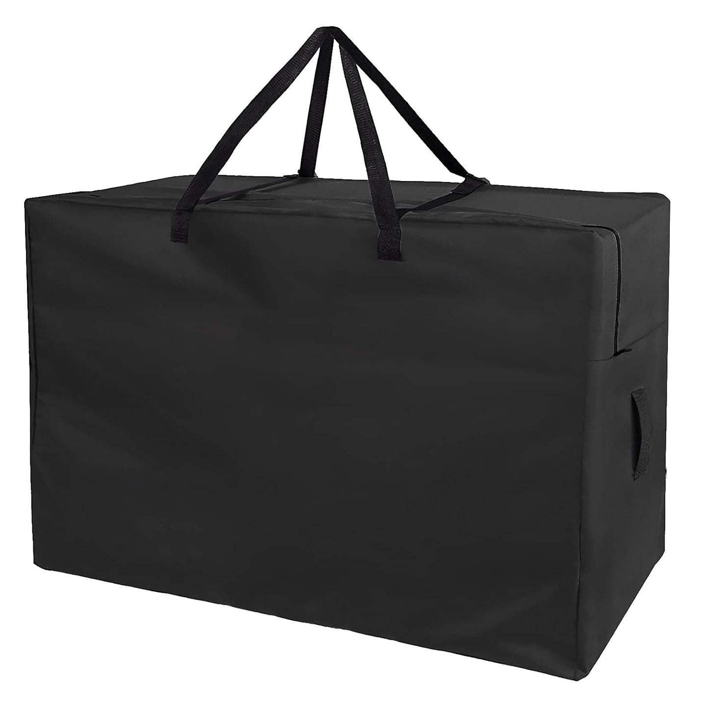 Folding Mattress Storage Bag for Tri-Fold Up to 6 inch Queen Mattress | 63 inch Foldable Mattress Carry Case Waterproof Cushion Storage Bag - 61"L×28"W×18"H, Black, Cover Only