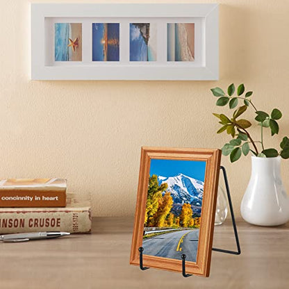 IBosins 5-Pack 6-Inch Plate Holder Display Stands Black Metal Frame Stand | Stand for Picture, Book, Photo, Easel, Creation, Collectibles