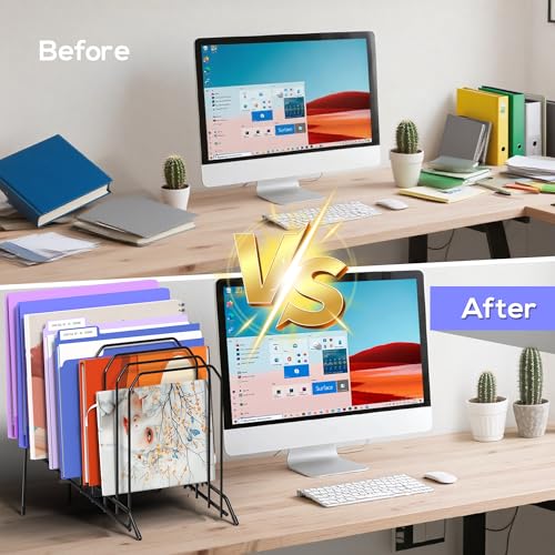 Incline Desk Magazine Folder Holder File Organizer with 8-Section