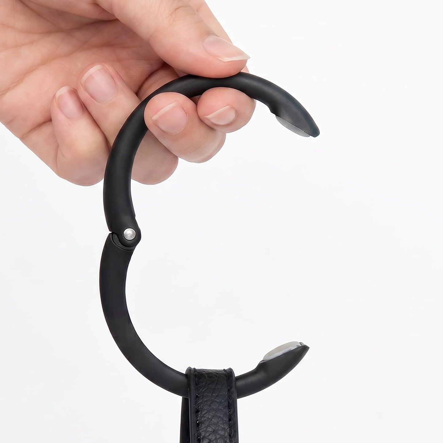 Clipa Bag Hanger Collection, The Ring that Opens into a Hook, Auto Closes | Holds 15 kg, Needs only 10mm to Hang a Hand Bag, Easy to Use with One Hand, The Instant Bag Hanger, 3 yr Warranty
