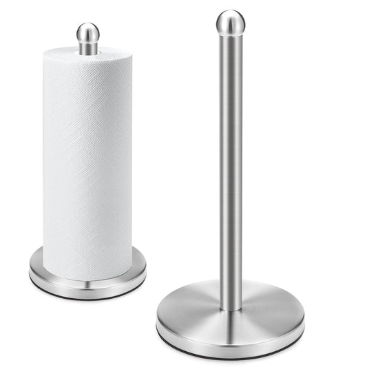 Paper Towel Holder Countertop, Freestanding Kitche... (Brushed Nickel | Stainless Steel)