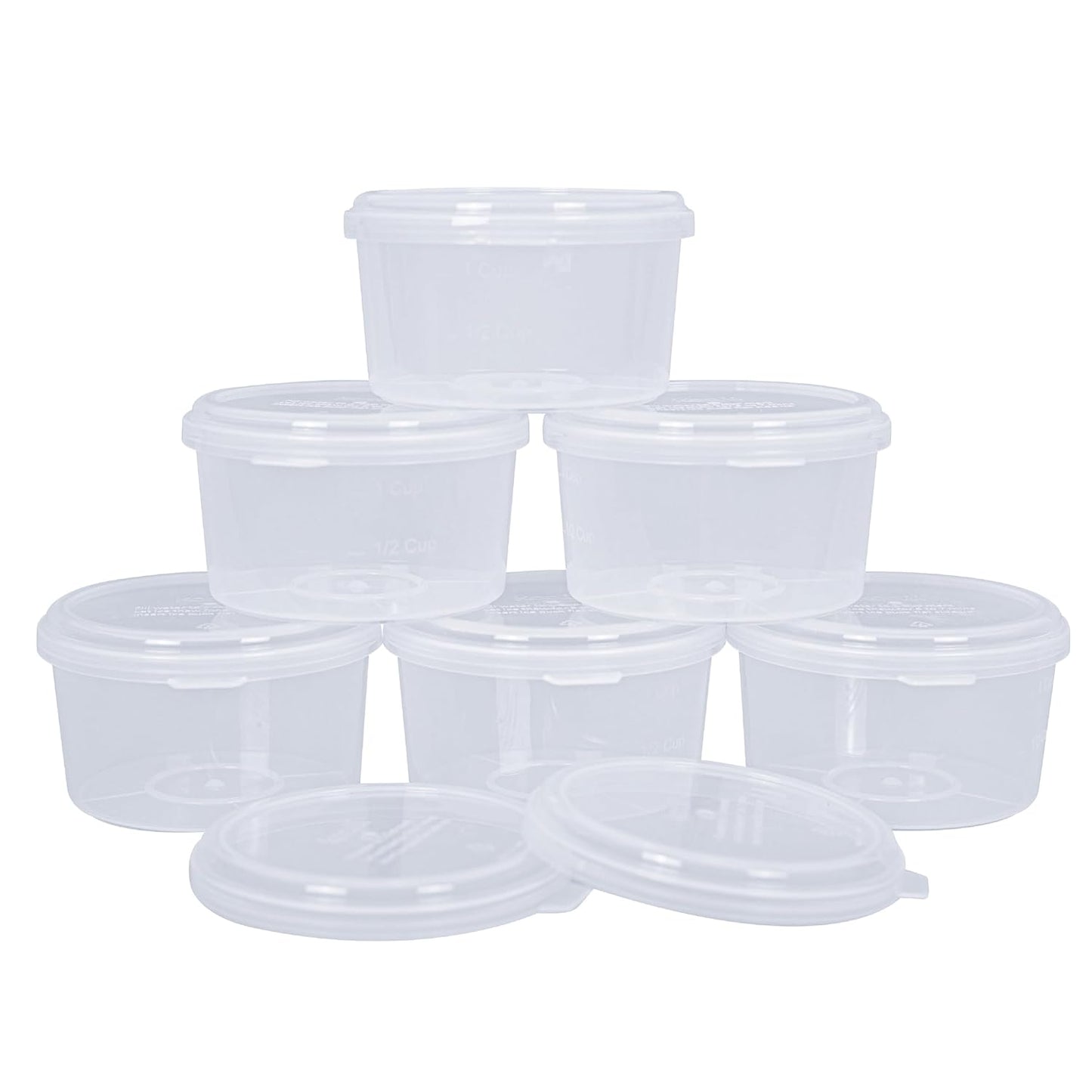 6 Pack Hawaiian Shaved Ice Mold Party Set with Lids, Up Your Game For Much More Snow Cone Treats, BPA-Free Cups Two Bonus Lids, Easy Stackable Freezing, Compatible with S900A, S777 & Others