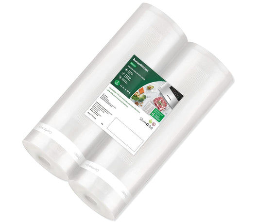 Vacuum Sealer Bags, 2 Rolls 11" x 50', for Food St... (2 Count | white)