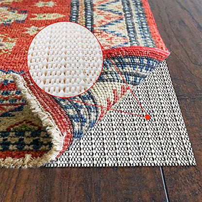 Rug Pad 9X12 Non-Slip Area Rug Gripper for Hardwood Floors Durable & Strong | outdoor rug pad,Anti Slip,Keep Your Rugs Safe and in Place,Floor protection,Easiest installation