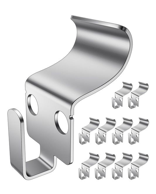 Vinyl Siding Hooks, No-Hole Heavy Duty Hooks Vinyl... (Silver | Stainless Steel)