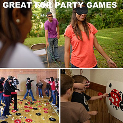 50 Pcs Wholesale Eye Mask with Instruction of Blindfold Games- Group Activity Organizer's Best Choice