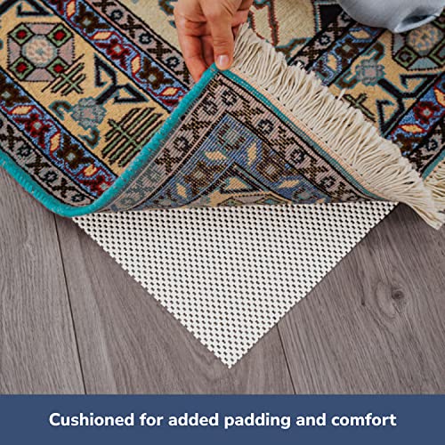 Slip-Stop Super Grip, 2'6" x 10', Cushioned Non-Slip Rug Pad for Area Rugs and Runner Rugs, Rug Pad for Hardwood Floors