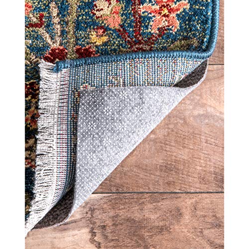 nuLOOM Brody Grey Solid Power Loomed Runner Rug Pad, 2' x 6' | Nuloom Brody Solid 2' x 6' Rug Pad for Living Room Bedroom Dining Room, Grey