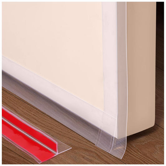 T-Shaped Silicone Door Weather Stripping, Clear, 1... (Clear)