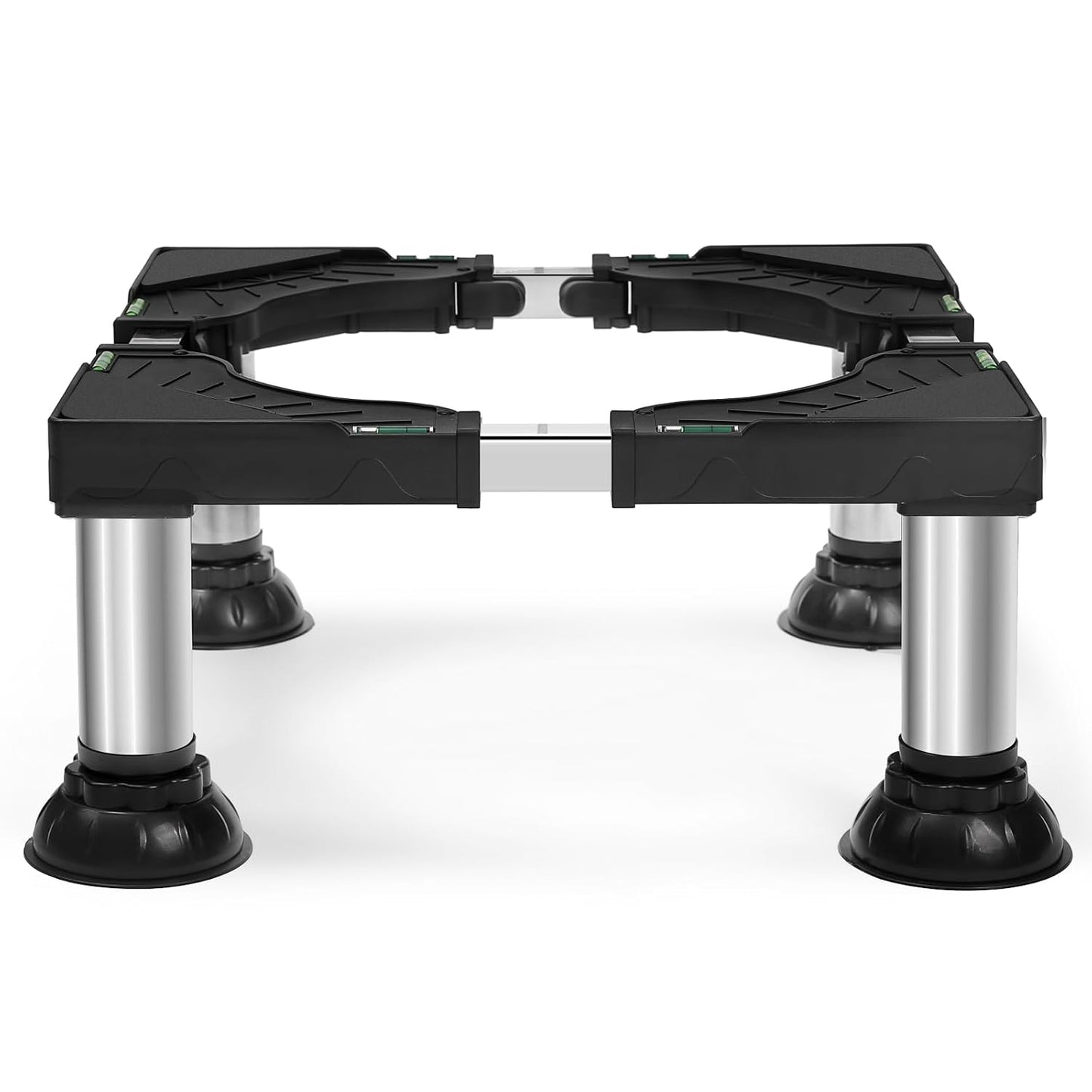 Mini Fridge Stand Height 7"-8.4" Adjustable Washer and Dryer Stand with 4 Strong Feet Heavy Duty Washing Machine Stand Base Laundry Pedestal Universal Platform for Home 16-24 Inch Appliance