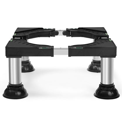 Mini Fridge Stand Height 7"-8.4" Adjustable Washer and Dryer Stand with 4 Strong Feet Heavy Duty Washing Machine Stand Base Laundry Pedestal Universal Platform for Home 16-24 Inch Appliance