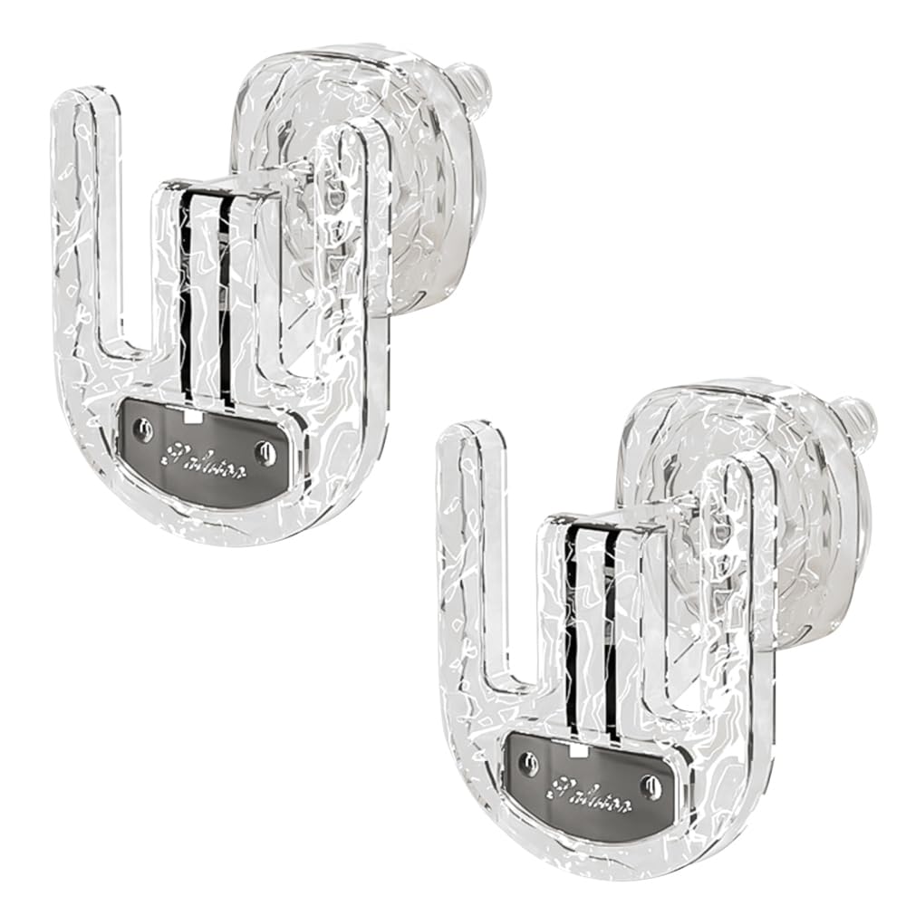 DONGKER Wall Mounted Slippers Rack,2 PCS Clear Suction Cup Shoe Holder without Drilling Can Store 2 Pairs of Shoes for Entrance Bathroom