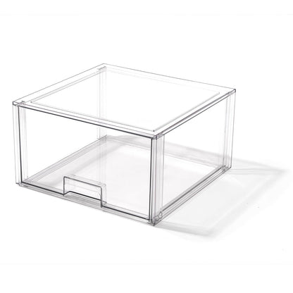 BINO | Stackable Storage Drawers, Tall X-Large - Clear | THE CRATE COLLECTION | Storage Bins With Drawers | Bathroom Organizers | Under Sink Organizer | Vanity Cabinet Home Organization