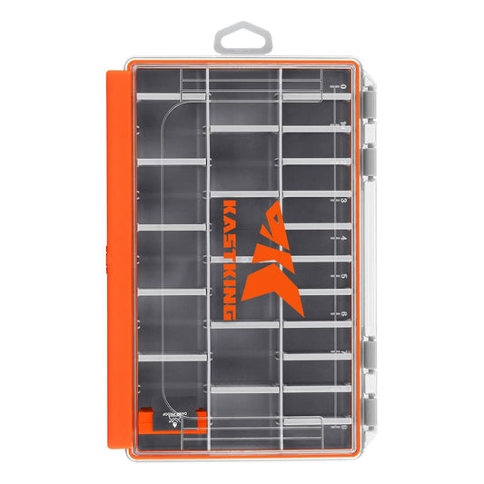 KastKing HyperSeal Waterproof Tackle Box, 3600 Tackle Trays | Fishing Tackle Box Organizer with Removable Dividers, Lure Box and Terminal Tackle Storage, Fishing Gear, 1 Pack