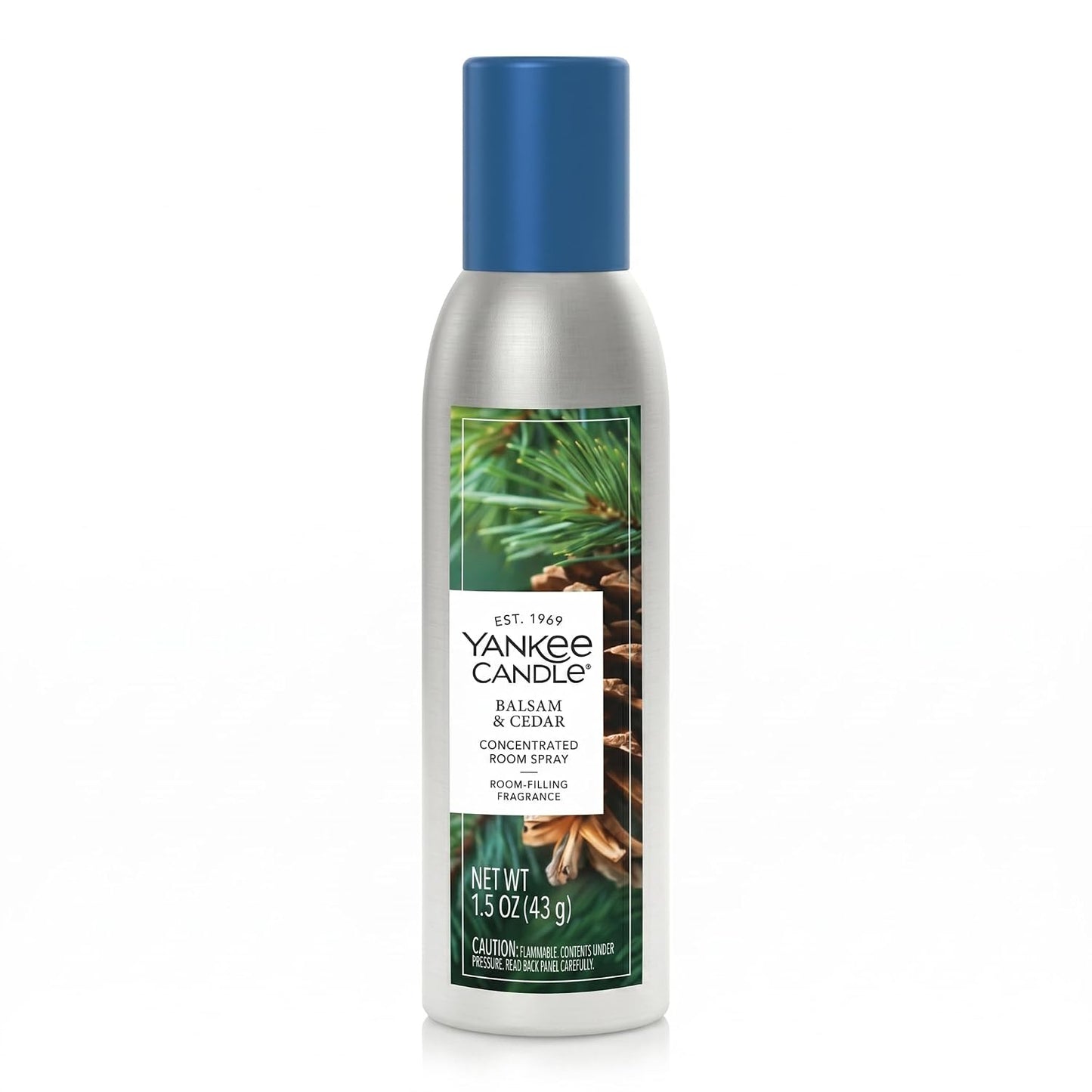 Yankee Candle Concentrated Room Spray, Balsam & Cedar Scent, Instant Air Freshener for Home with Fresh Forest Fragrance, Odor Neutralizing Mist, 1.5 Ounce (Pack of 1)
