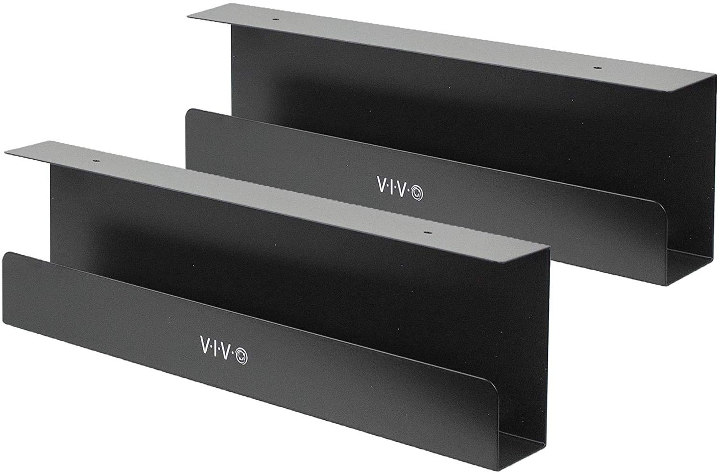 Under Desk 17 inch Cable Management Trays, Power S... (Black)