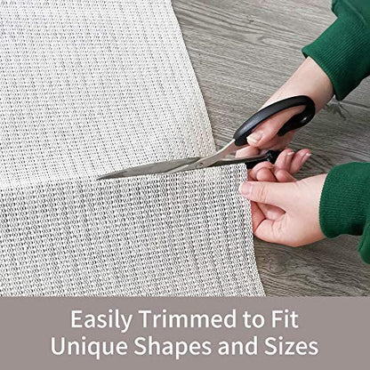 Rug Pad 9X12 Non-Slip Area Rug Gripper for Hardwood Floors Durable & Strong | outdoor rug pad,Anti Slip,Keep Your Rugs Safe and in Place,Floor protection,Easiest installation