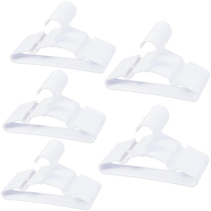 100 pcs White Baby Nursery Closet Hangers,Non-Slip Laundry Infant Pant Hanger for Newborn Clothes,Ultra-Thin Child Coat Hanger for Girl Boy Toddler Kids