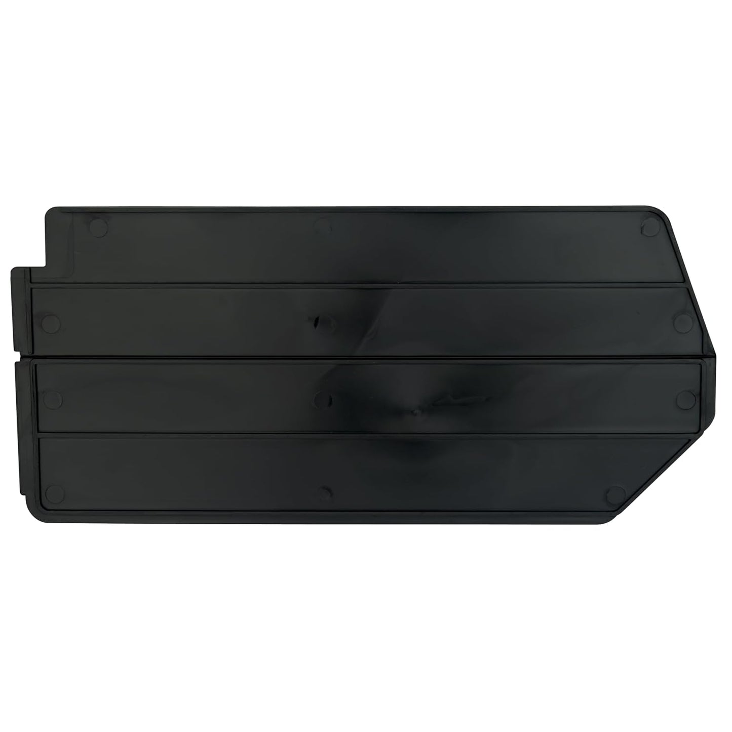 Akro-Mils 40245 Plastic Length Dividers for AkroBins Stackable Storage Bins Models 30240, 30245, Custom Storage Inserts for Tools, Crafts & Supplies, 6-Pack, Black