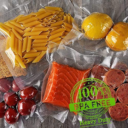 Vacuum Sealer Bags For Food 6 Pack (3 Rolls 11"x20' + 3 Rolls 8"x20') | Commercial Grade, BPA Free, Freezer Bags, Sous Vide Cooking, Puncture Prevention, Kitchen Essentials