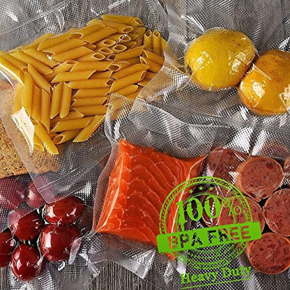 Vacuum Sealer Bags For Food 6 Pack (3 Rolls 11"x20' + 3 Rolls 8"x20') | Commercial Grade, BPA Free, Freezer Bags, Sous Vide Cooking, Puncture Prevention, Kitchen Essentials