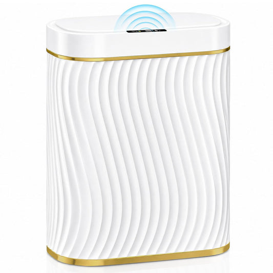 Bathroom Small Trash Can with Automatic Touchless...