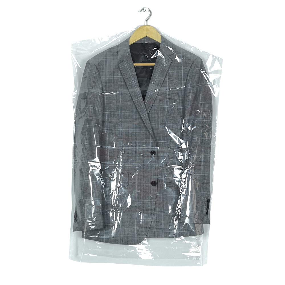 50 Pack 35.4inch Plastic Clear Dry Cleaning Hanging Lightweight Garment Clothes Cover Protector Bags for Closet Clothes Storage.