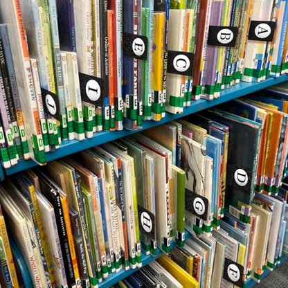 26 Pcs Back to School Gift Library Alphabet A-z Book Dividers Wooden Vinyl Record Organizer Separators 26 Alphabetical Dividers Bookshelf Marker for Classroom School Shelves Cds Albums