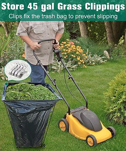 Outdoor Trash Bag Holder Stand - Heavy Duty Metal... (Black | metal)
