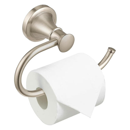 Toilet Paper Holder Wall Mount Bathroom Tissue Holder Brushed Nickel | Pivoting Tissue Roll Holder, High Quality Stainless Steel Hand Towel Ring Rustproof, Bathroom Accessories,Toilet Storage