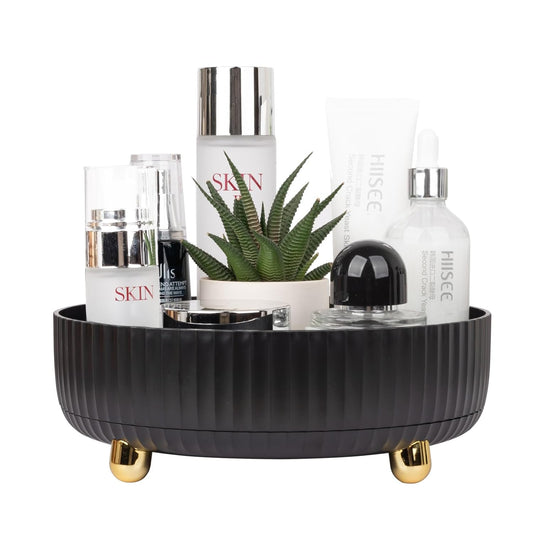 360 Rotating Makeup Perfume Organizer Skincare Tra...