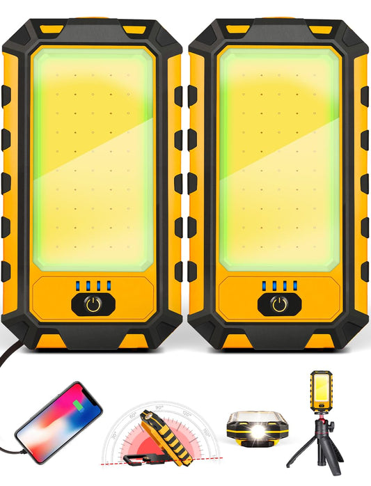 LED Rechargeable Magnetic Work Light 40W 1500Lumen... (Orange | Metal)