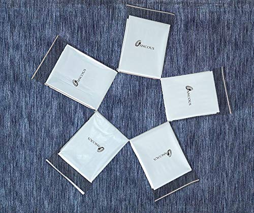 40Pcs Clear Plastic Dry Cleaning Garment Bags Can be Hung Transparent Clothing Dust Cover.