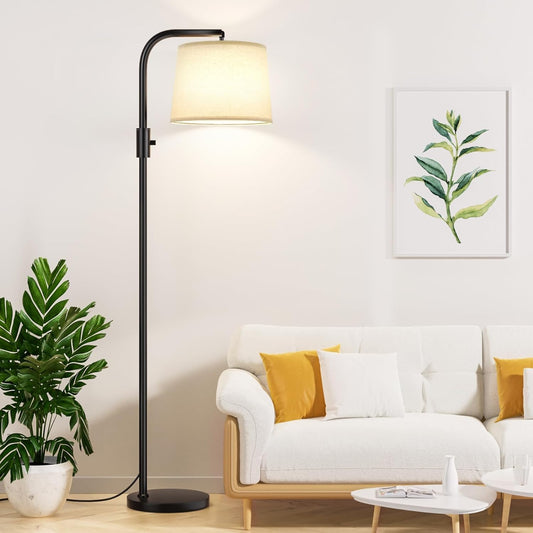 Arc Floor Lamp for Living Room with Rotary Switch,... (Metal)
