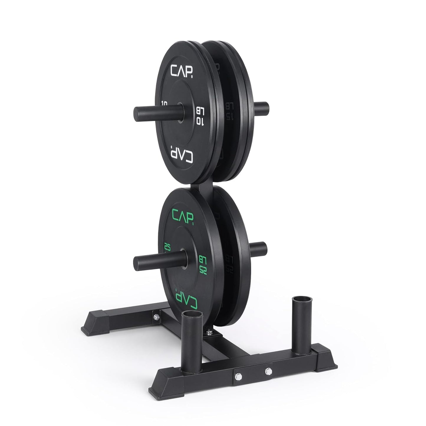 CAP 2-inch Olympic Bumper Plate Weight Set | 100-370 lbs | Multiple Colors | Storage Rack Optional
