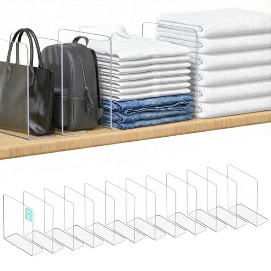 OKPOW Shelf Dividers for Closet Organization: 12 P...