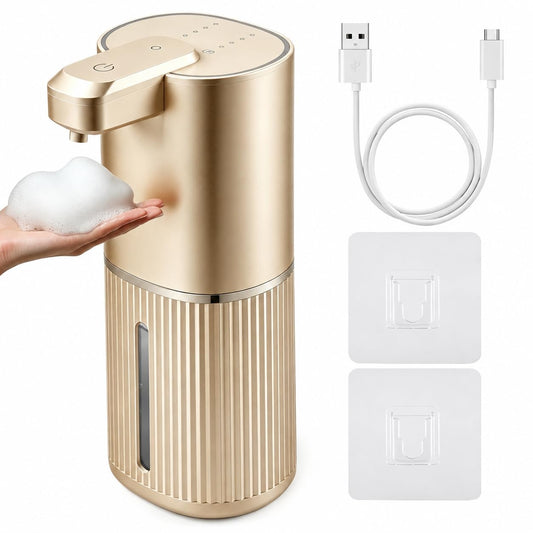 Automatic Soap Dispenser, Foaming Soap Dispenser T... (Gold | Plastic)
