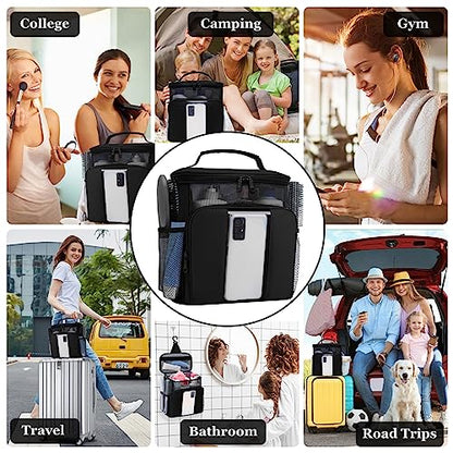 Dorm Room Essentials for College Students Girls Boys Guys, Shower Caddy | Travel Essentials Hanging Toiletry Bags for Traveling Women Men,Mesh Shower Caddies Portable for Camping,Gifts for Christmas