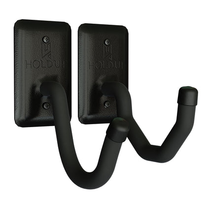 Horizontal Gun Wall Mount for Indoor Display - Shotgun Holder - Bow Wall Hanger - Rifle Wall Mount - Heavy Duty Steel Flatwall Hooks - Made in USA