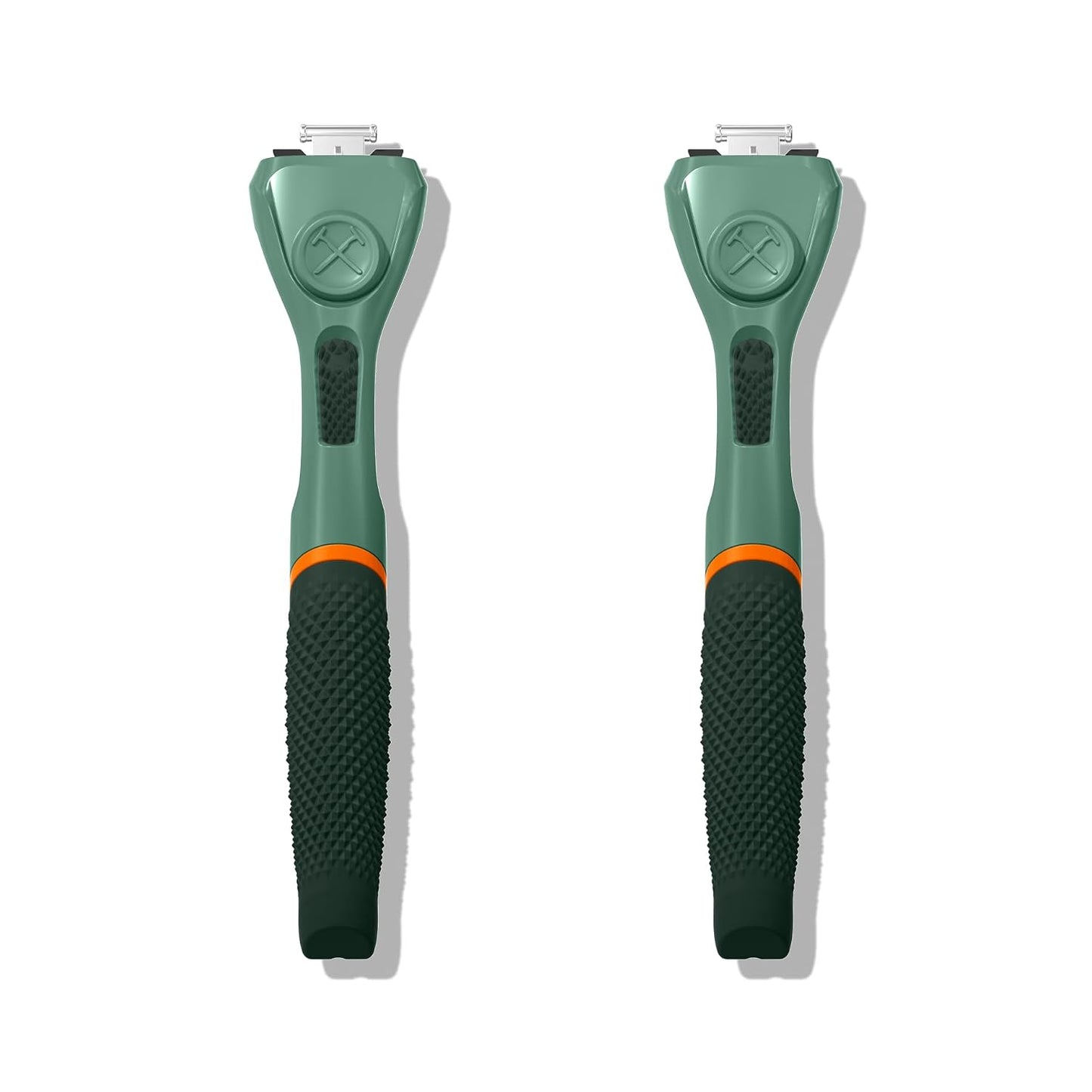 Dollar Shave Club | Razor Handle (2 Pack) Green | Replacement Razor Blade Handles | Not Compatible with Other Razor Brands