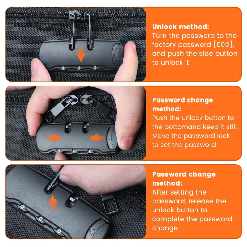 Discreet Lockable Storage Toy Bag Box Organizer Container (Small) | Private storage with combination lock, protective padding and travel-friendly design.