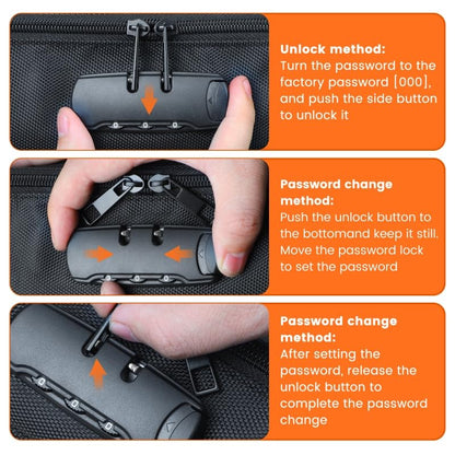 Discreet Lockable Storage Toy Bag Box Organizer Container (Small) | Private storage with combination lock, protective padding and travel-friendly design.