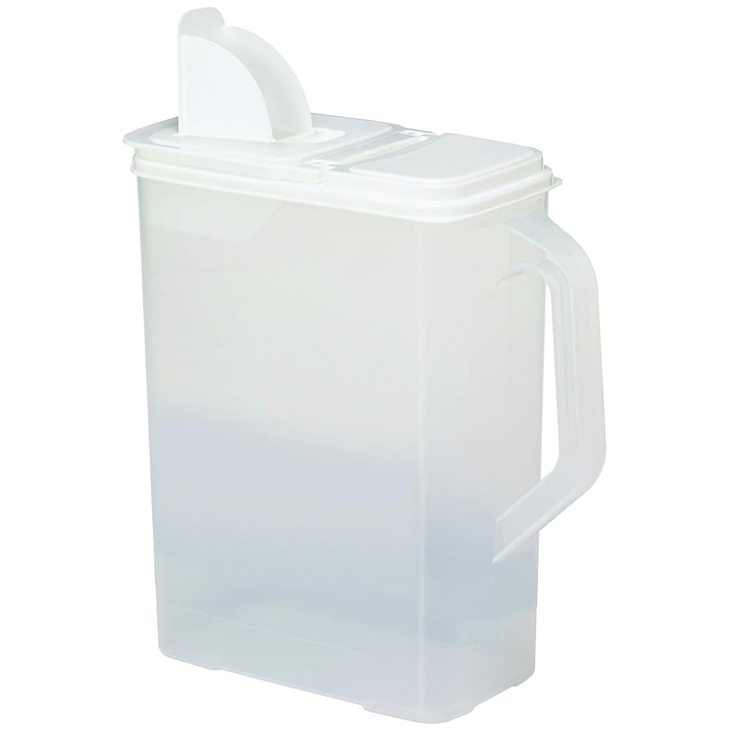 Buddeez Bulk Food Storage Container 8 Quart All Purpose Clear (White Lid)