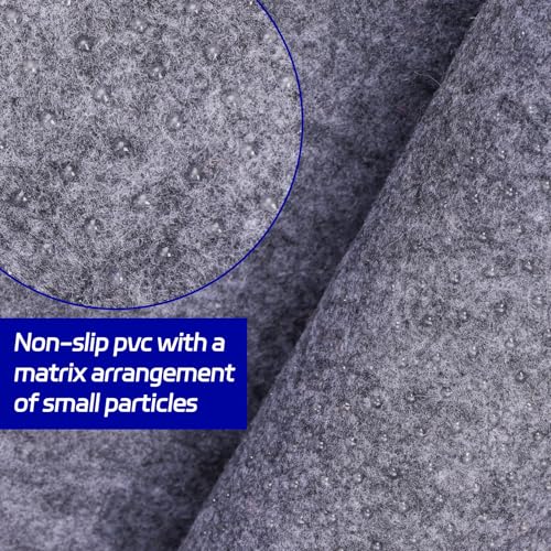 Non Slip Rug Pad 9 x 12 Ft, Extra Large Felt Under Rug Cushioning, Carpet Padding for Area Rugs on Hardwood, Laminate & Tile Floors, Keeps Rugs Secure
