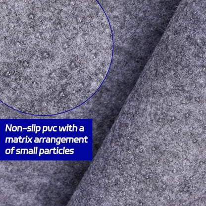 Non Slip Rug Pad 9 x 12 Ft, Extra Large Felt Under Rug Cushioning, Carpet Padding for Area Rugs on Hardwood, Laminate & Tile Floors, Keeps Rugs Secure