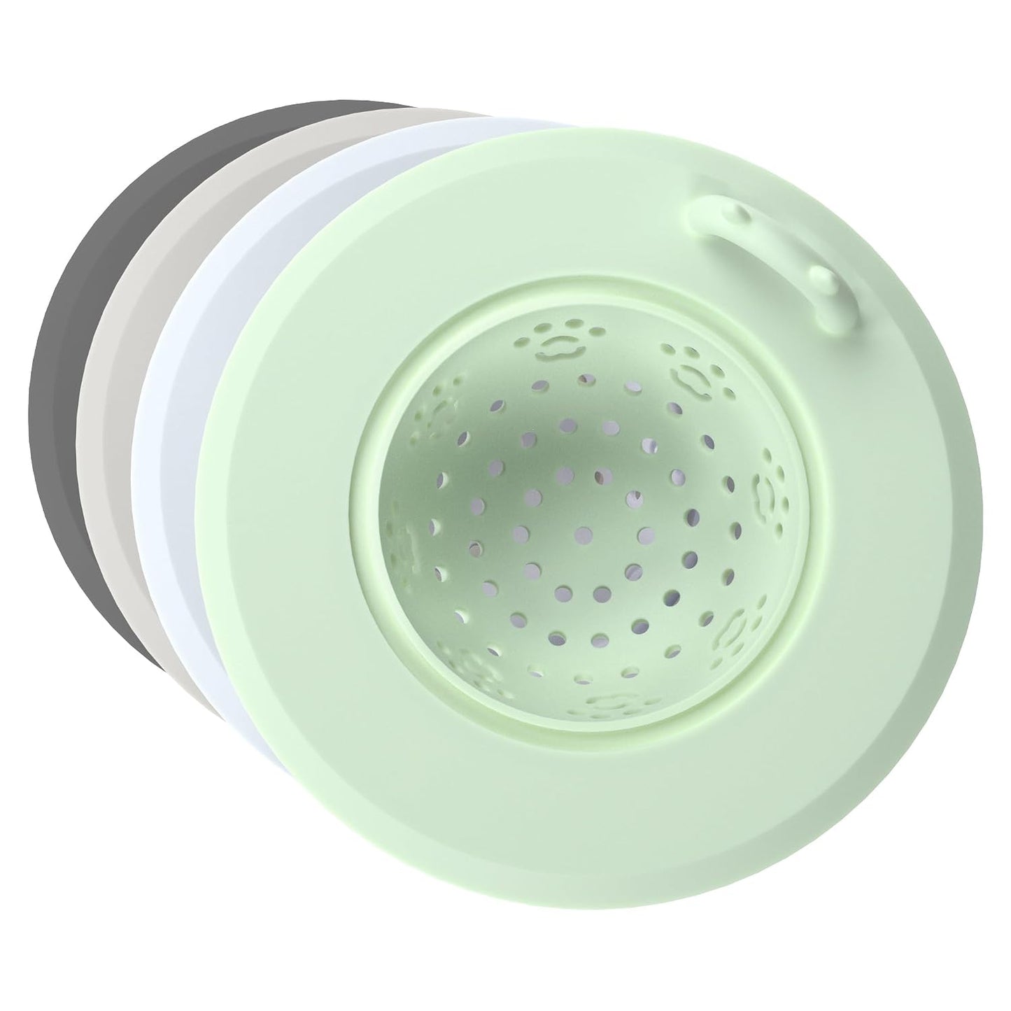 Li&Zhao Kitchen Sink Drain Strainer - 4 PCS Silicone Sink Strainer Drain Stopper Sink Plug 4.6˝ Diameter Rim Drain Catcher Kitchen Sink Drain Filter Basket (4 Colors)