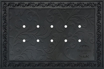 Briarwood Lane Outdoor Rubber Doormat Tray Floral Design